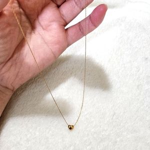 K18 Yellow Gold Mini Heart Necklace